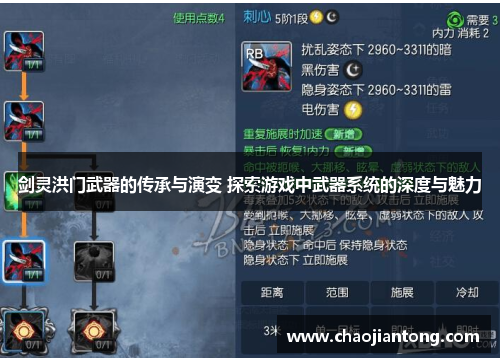 剑灵洪门武器的传承与演变 探索游戏中武器系统的深度与魅力